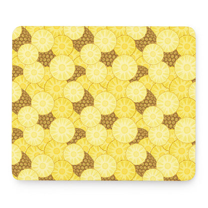 Pineapple Slices Pattern Print Mouse Pad
