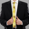 Pineapple Slices Pattern Print Necktie