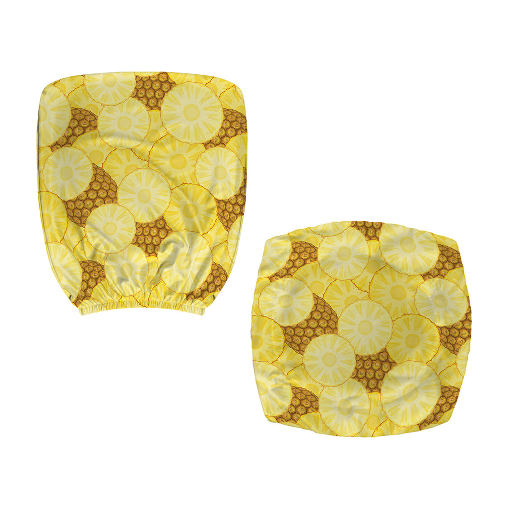 Pineapple Slices Pattern Print Office Chair Cover