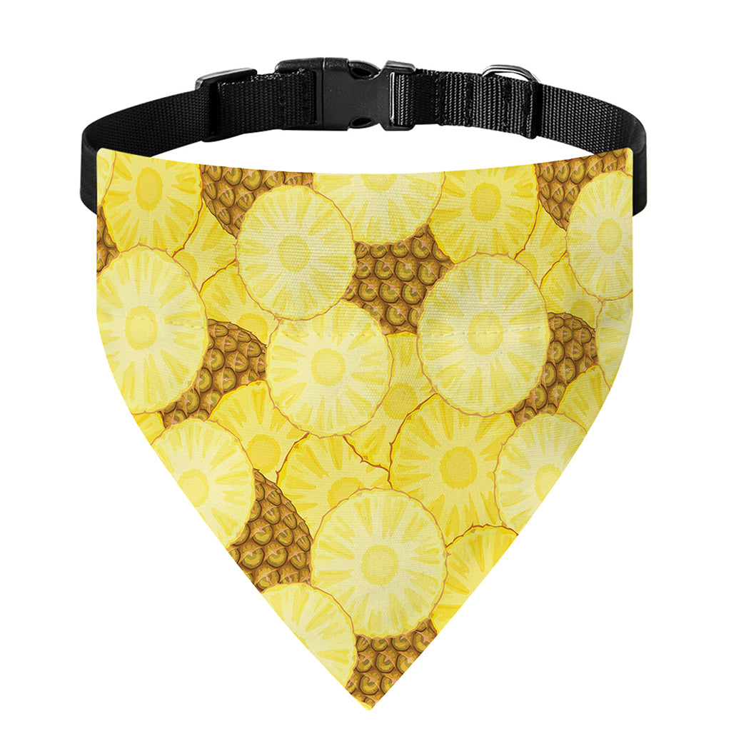 Pineapple Slices Pattern Print Over The Collar Dog Bandana