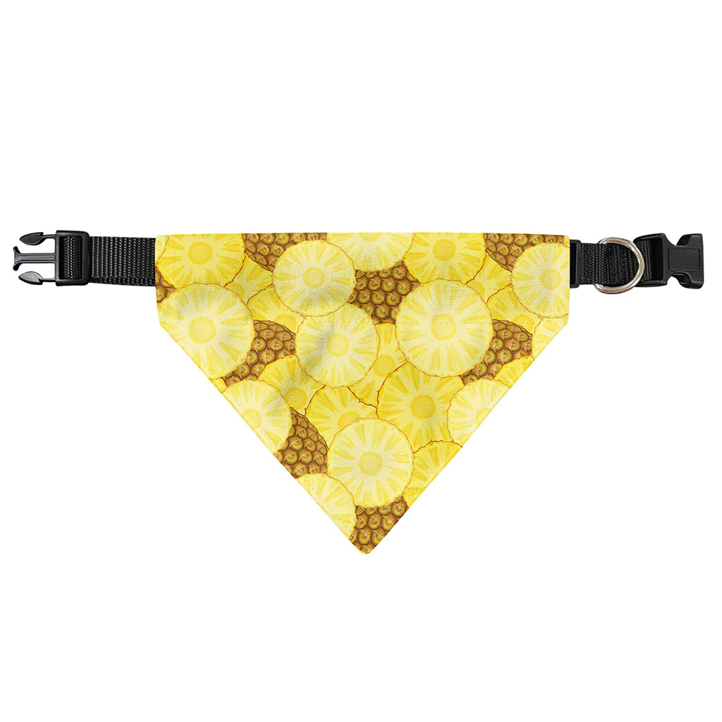 Pineapple Slices Pattern Print Over The Collar Dog Bandana