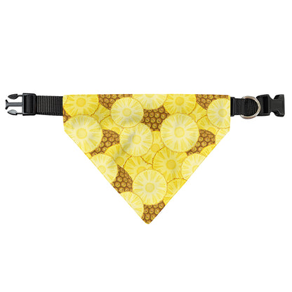 Pineapple Slices Pattern Print Over The Collar Dog Bandana
