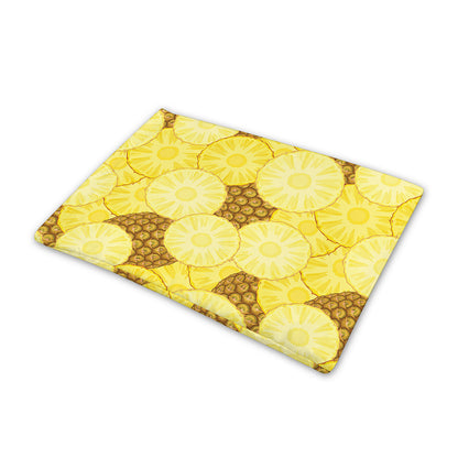 Pineapple Slices Pattern Print Pet Cooling Mat Cover