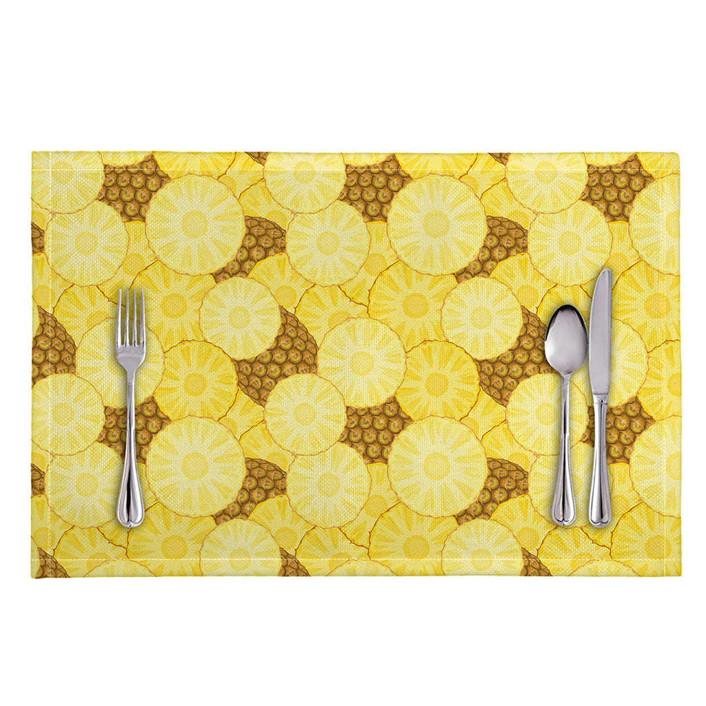 Pineapple Slices Pattern Print Placemat