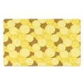 Pineapple Slices Pattern Print Polyester Doormat