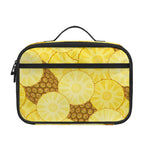 Pineapple Slices Pattern Print Portable Lunch Bag