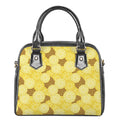 Pineapple Slices Pattern Print Shoulder Handbag