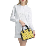Pineapple Slices Pattern Print Shoulder Handbag