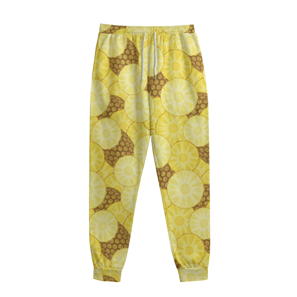 Pineapple Slices Pattern Print Sweatpants