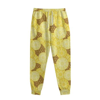 Pineapple Slices Pattern Print Sweatpants