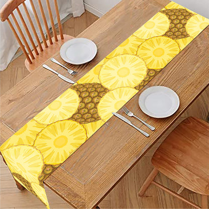 Pineapple Slices Pattern Print Table Runner