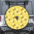 Pineapple Slices Pattern Print Tire Cover With Camera Hole