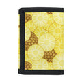 Pineapple Slices Pattern Print Trifold Wallet