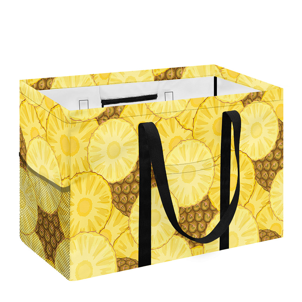 Pineapple Slices Pattern Print Utility Tote Bag
