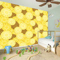 Pineapple Slices Pattern Print Wall Sticker