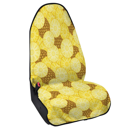 Pineapple Slices Pattern Print Waterproof Car Seat Cover