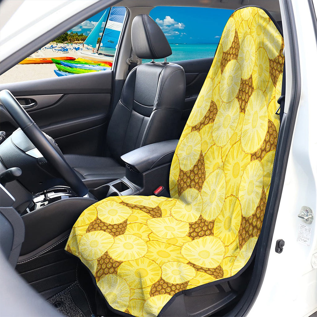 Pineapple Slices Pattern Print Waterproof Car Seat Cover