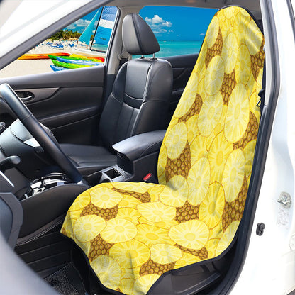 Pineapple Slices Pattern Print Waterproof Car Seat Cover