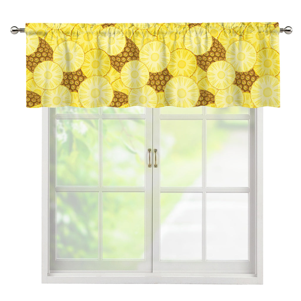 Pineapple Slices Pattern Print Window Valance