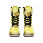 Pineapple Slices Pattern Print Winter Boots