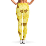 Pineapple Slices Pattern Print Women's Leggings