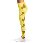 Pineapple Slices Pattern Print Women's Leggings