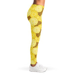 Pineapple Slices Pattern Print Women's Leggings