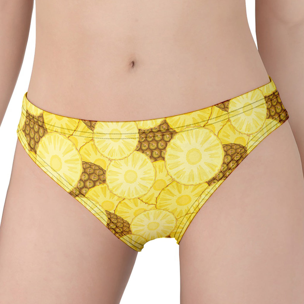 Pineapple Slices Pattern Print Women's Panties