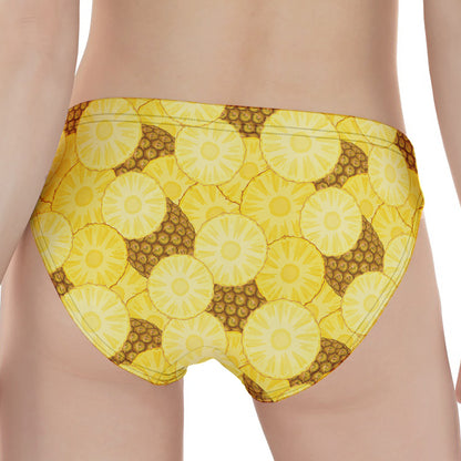 Pineapple Slices Pattern Print Women's Panties