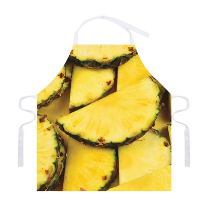 Pineapple Slices Print Adjustable Apron