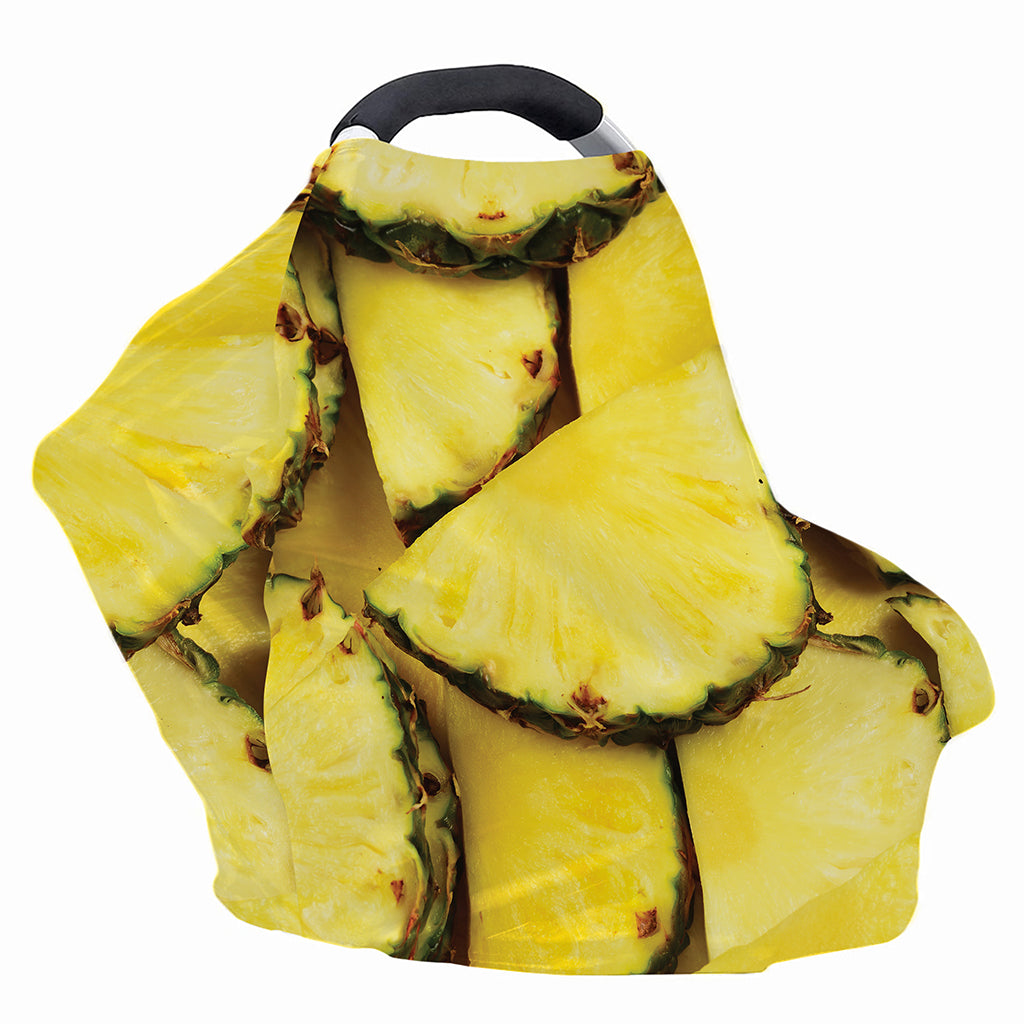 Pineapple Slices Print Baby Seat Cover
