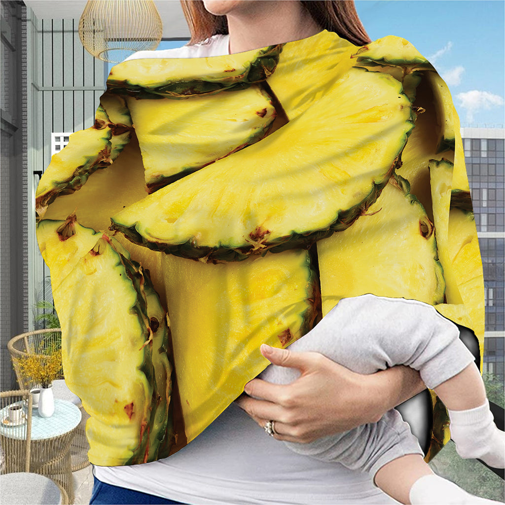 Pineapple Slices Print Baby Seat Cover