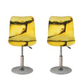 Pineapple Slices Print Bar Stool Covers