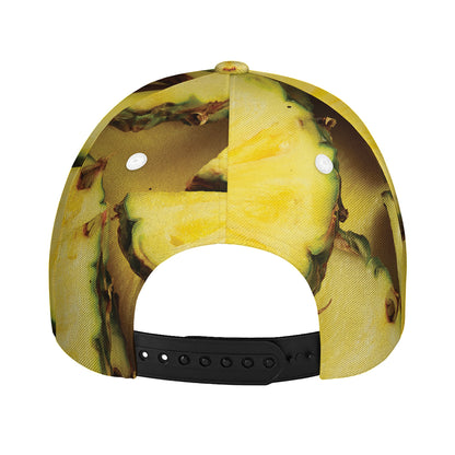 Pineapple Slices Print Baseball Cap