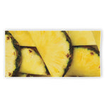 Pineapple Slices Print Beach Towel
