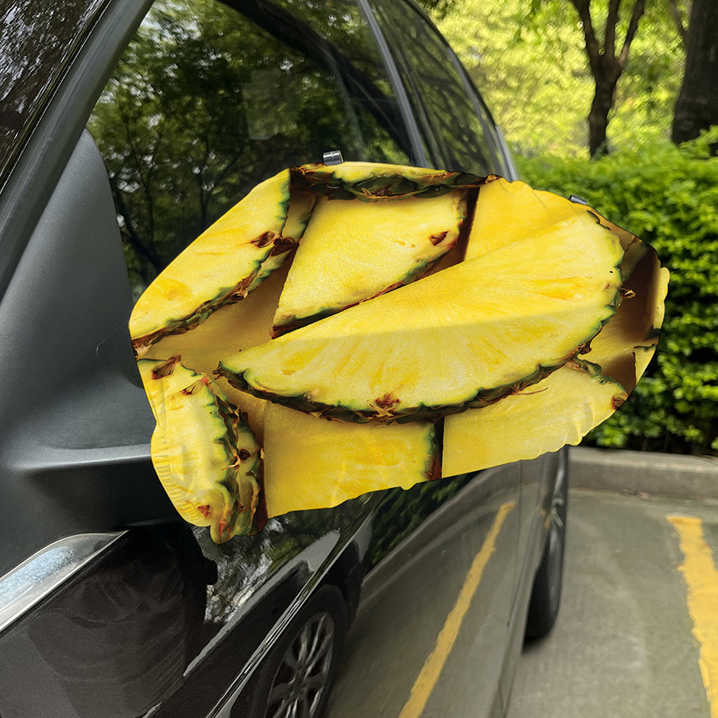 Pineapple Slices Print Car Side Mirror Covers