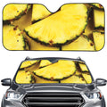 Pineapple Slices Print Car Windshield Sun Shade