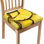 Pineapple Slices Print Chair Cushion Cover
