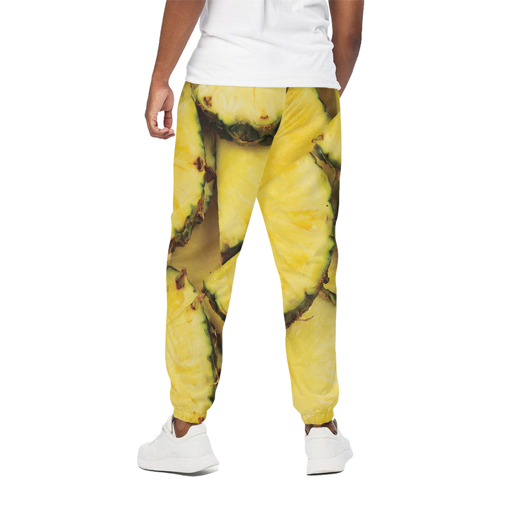 Pineapple Slices Print Cotton Pants