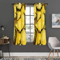 Pineapple Slices Print Grommet Curtain Panels