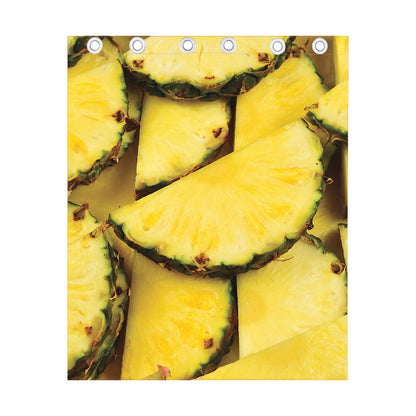 Pineapple Slices Print Curtain