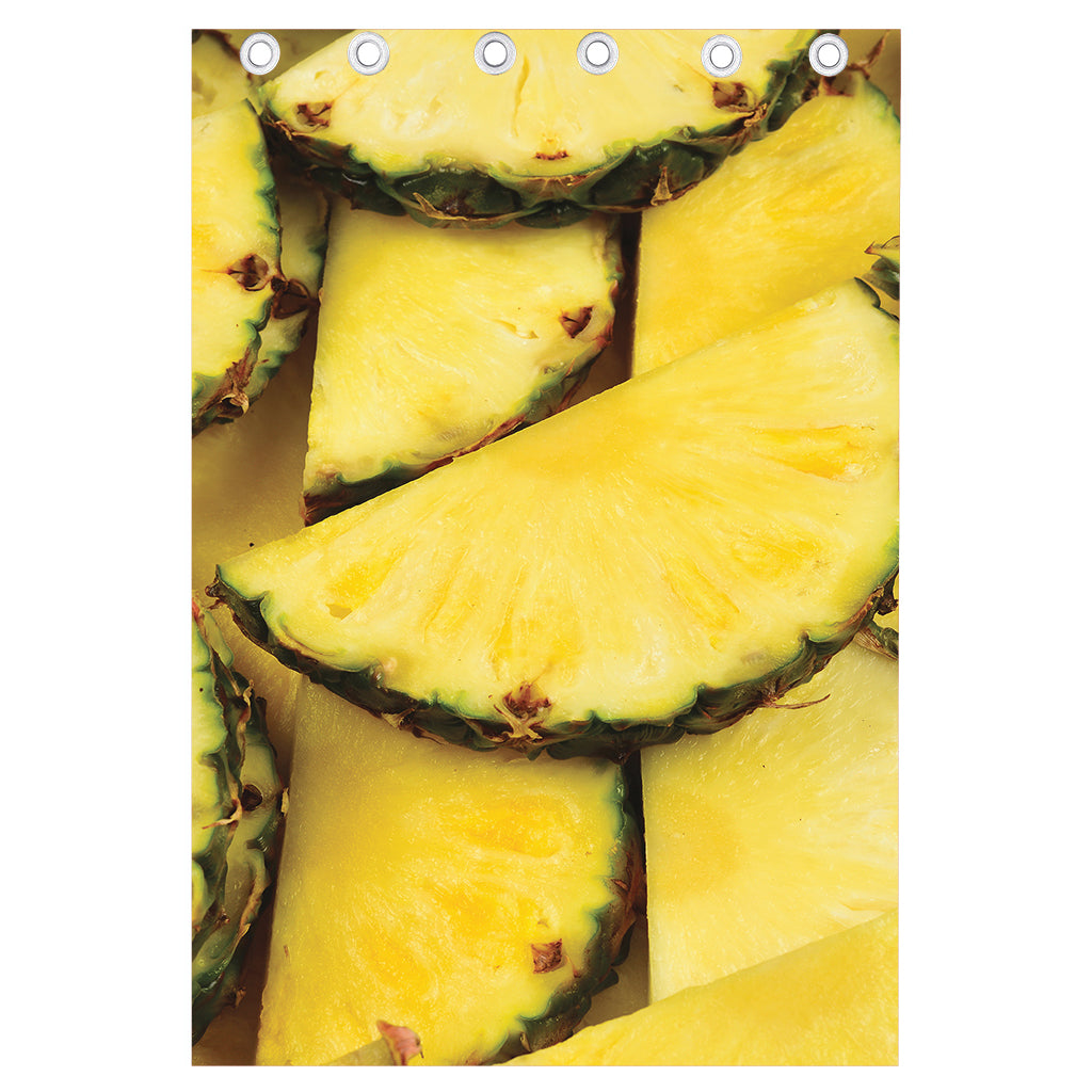 Pineapple Slices Print Curtain