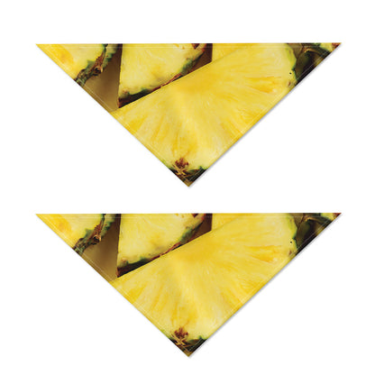 Pineapple Slices Print Dog Bandana