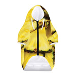 Pineapple Slices Print Dog Zip Up Hoodie