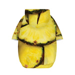 Pineapple Slices Print Dog Zip Up Hoodie