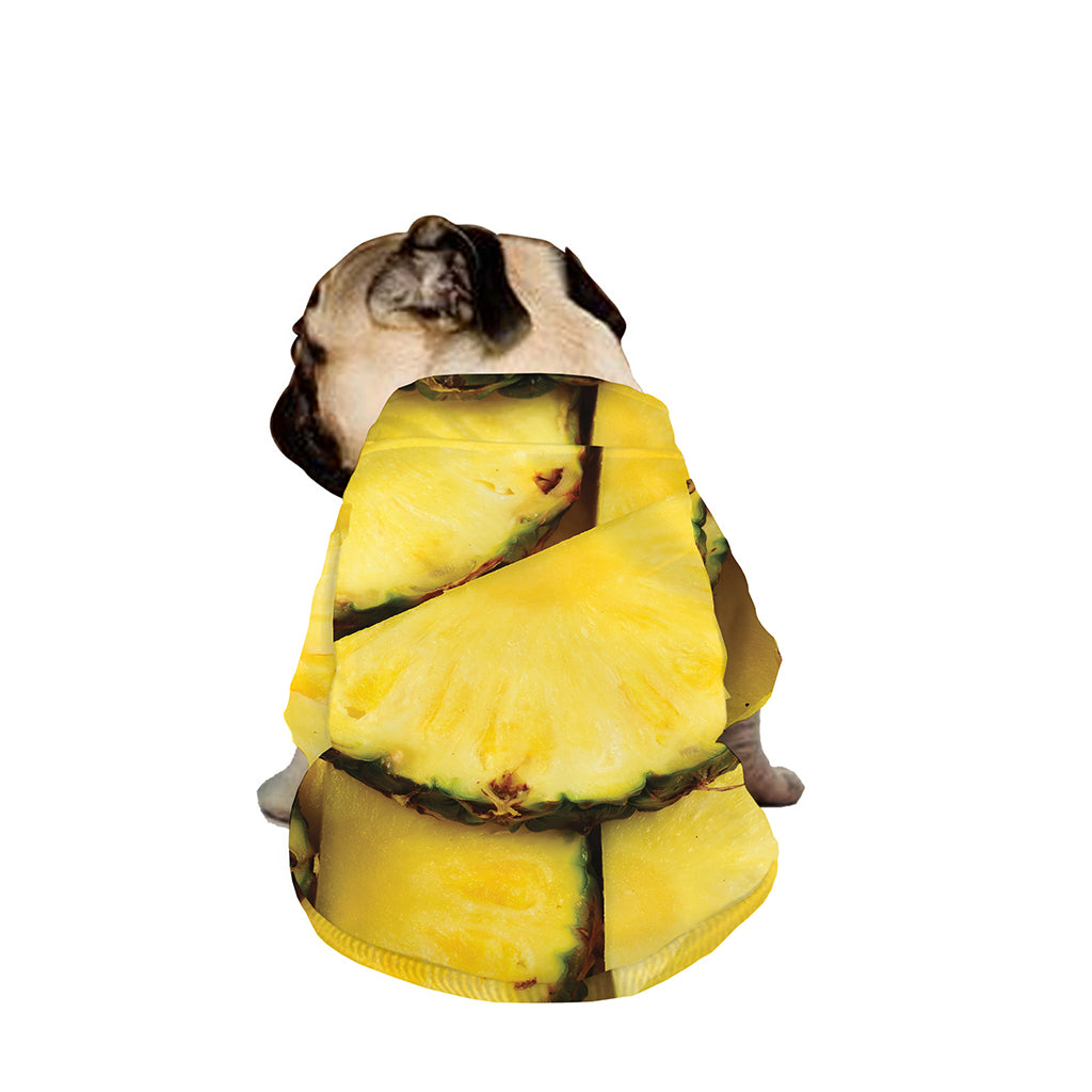 Pineapple Slices Print Dog Zip Up Jacket