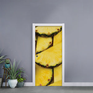 Pineapple Slices Print Door Sticker