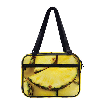 Pineapple Slices Print Double Strap Bible Bag