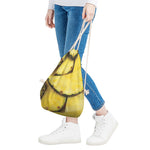 Pineapple Slices Print Drawstring Bag