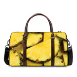 Pineapple Slices Print Duffle Bag